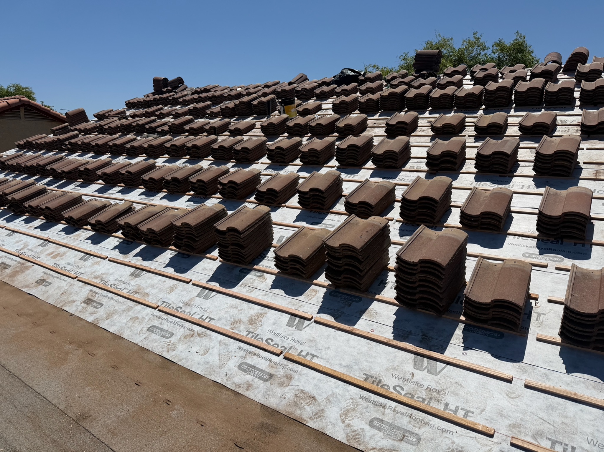Tile roof on Arizona home